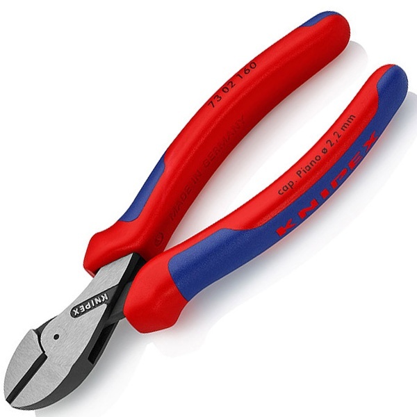 Кусачки боковые Knipex 160мм особой мощности фосфатированные с друхкомпонентными рукоятками