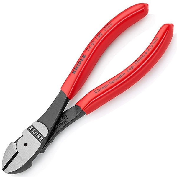 Кусачки боковые Knipex 160мм особой мощности фосфатированные с однокомпонентными рукоятками