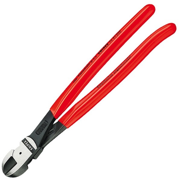 Кусачки боковые Knipex 250мм повышенной мощности фосфатированные с однокомпонентными рукоятками