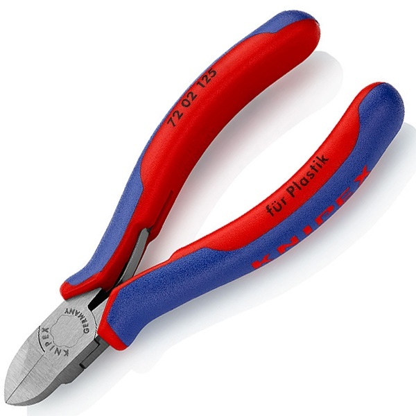 Кусачки боковые Knipex 125мм для пластмассы с двухкомпонентными рукоятками