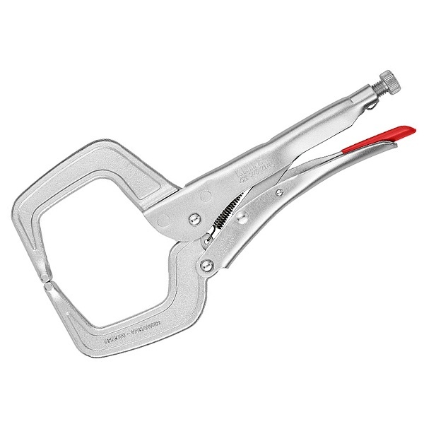 Клещи зажимные сварочные Knipex зажим до 90мм для больших заготовок с ребрами L-280мм