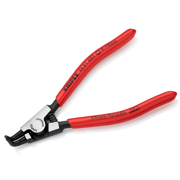 Щипцы Knipex для стопорных колец фосфатированные, черного цвета 125 мм