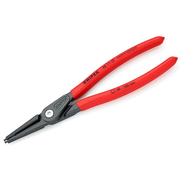 Прецизионные щипцы Knipex для стопорных колец фосфатированные, серого цвета 225 мм