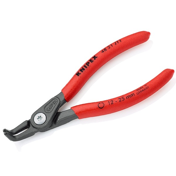 Прецизионные щипцы Knipex для стопорных колец фосфатированные, серого цвета 130 мм