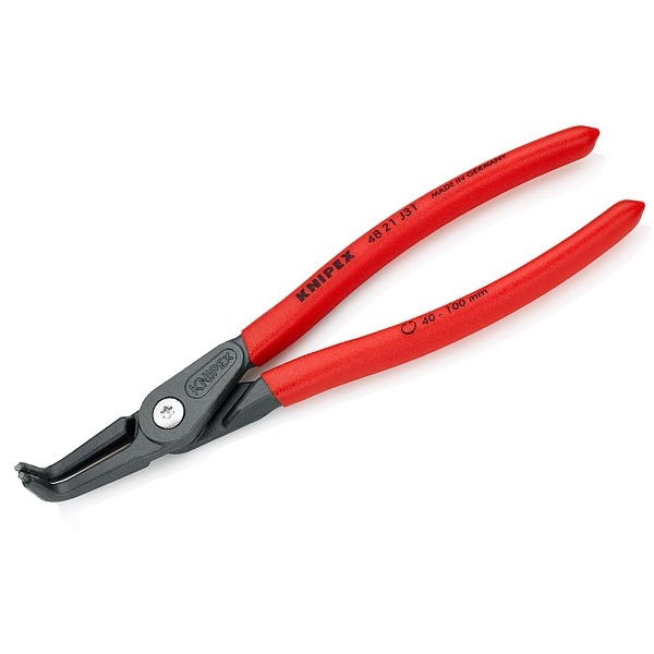 Прецизионные щипцы Knipex для стопорных колец фосфатированные, серого цвета 210 мм