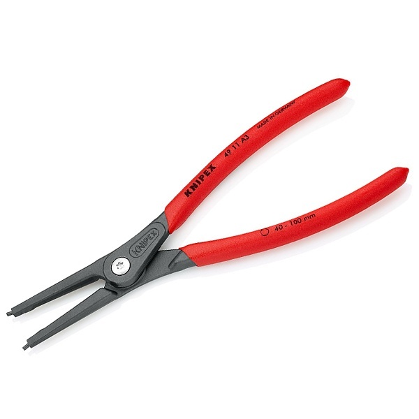 Прецизионные щипцы Knipex для стопорных колец фосфатированные, серого цвета 225 мм