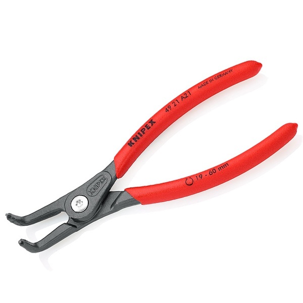Прецизионные щипцы Knipex для стопорных колец фосфатированные, серого цвета 165 мм