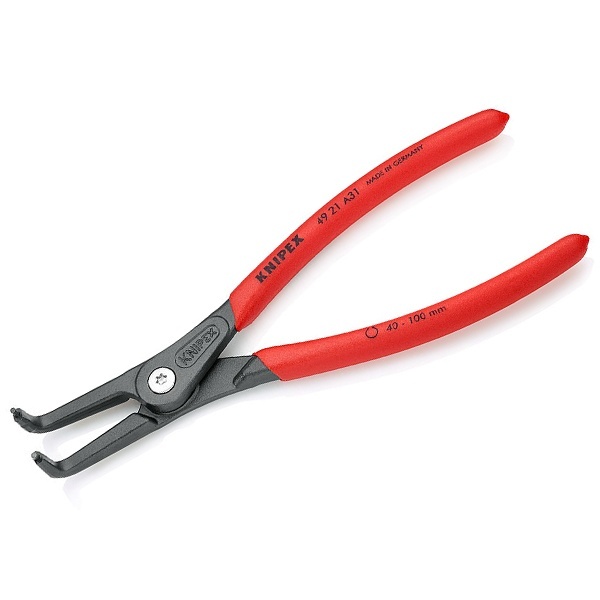 Прецизионные щипцы Knipex для стопорных колец фосфатированные, серого цвета 210 мм