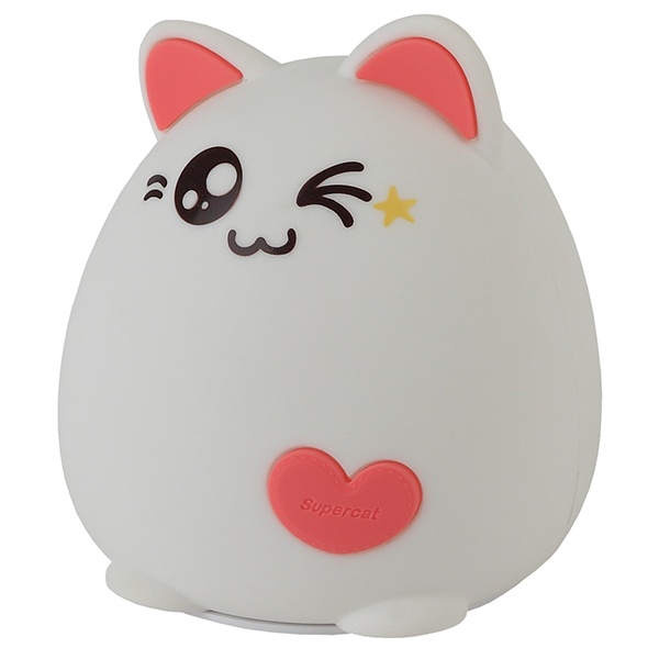 Светильник ночник ЭРА Мягкий NLED-413-1W-P белый с розовым