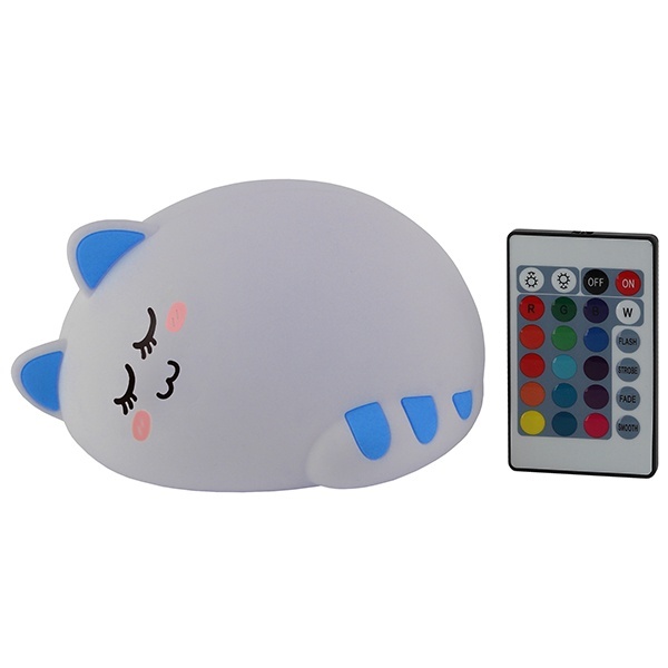 Светильник ночник ЭРА Мягкий NLED-415-2W-BU белый с синим