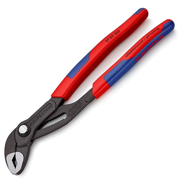 Клещи переставные Knipex Cobra 2 дюйма 50мм фосфатированные 2-к ручки L-250мм