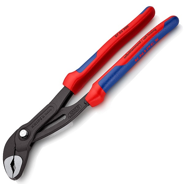 Клещи переставные Knipex Cobra 2 3/4 дюйма 70мм фосфатированные 2-к ручки L-300мм