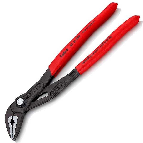 Клещи переставные Knipex Cobra ES 1 1/4 дюйма 32мм фосфатированные 1-к ручки L-250мм