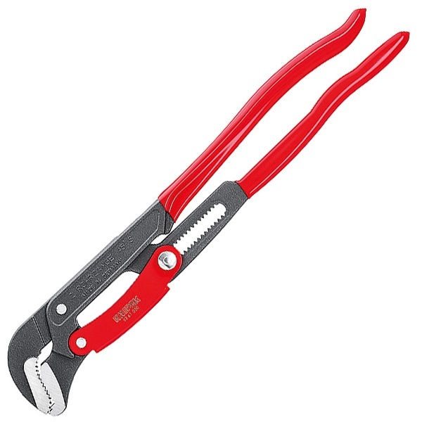 Ключ трубный Knipex 2 дюйма S-образные губки 70мм с быстрой регулировкой L-560мм