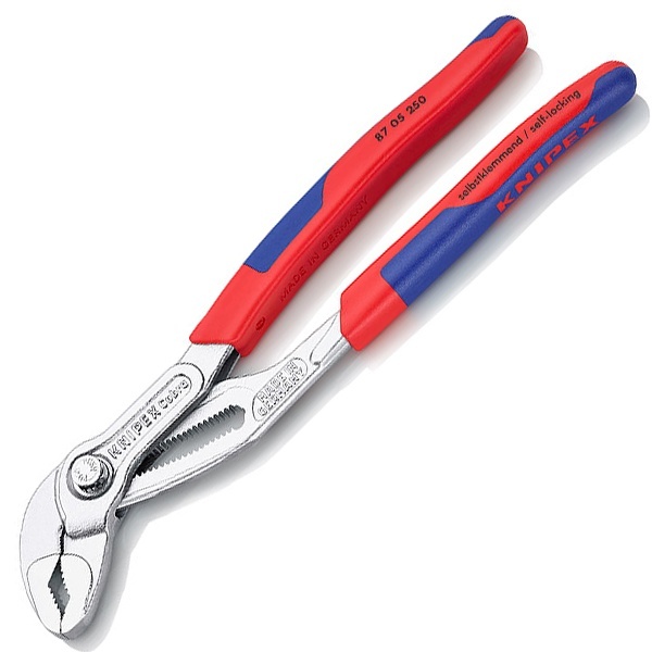 Клещи переставные Knipex Cobra 2 дюйма 50мм хромированные 2-к ручки L-250мм