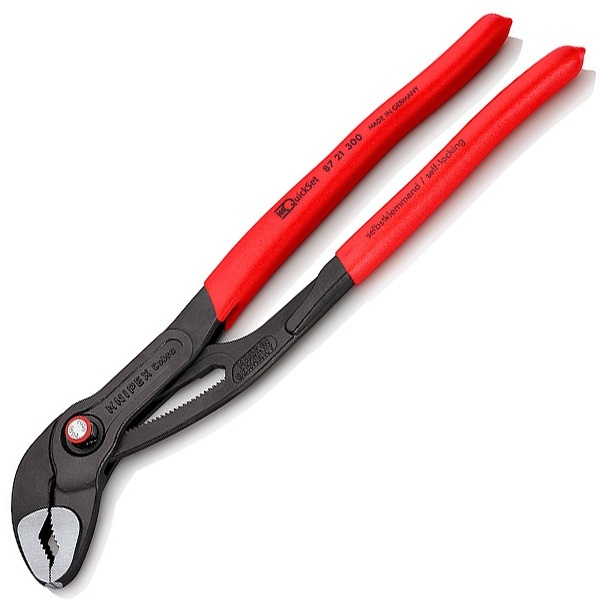 Клещи переставные Knipex Cobra QuickSet 2 3/4 дюйма 70мм фосфатированные 1-к ручки L-300мм
