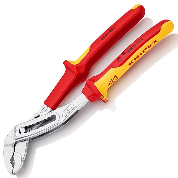 Клещи переставные Knipex Alligator VDE 1000V 2 дюйма 50мм хромированные 2-к ручки L-250мм