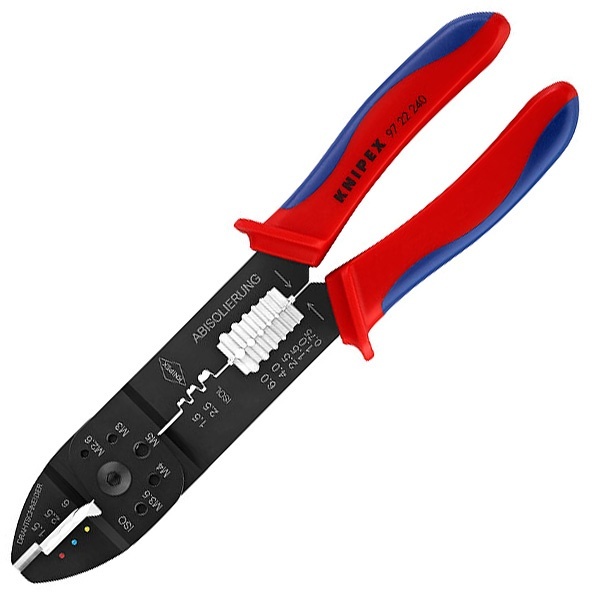 Клещи Knipex зажимные для опрессовки с черной лакировкой 240 мм