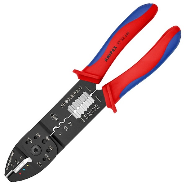 Клещи Knipex зажимные для опрессовки с черной лакировкой 240 мм