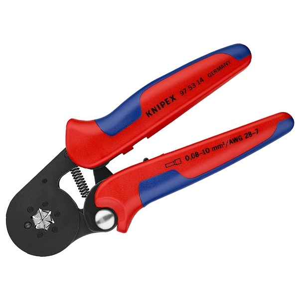 Самонастраивающиеся пресс-клещи Knipex для опрессовки наконечников НШвИ 0,08 - 10,0mm шестигранник