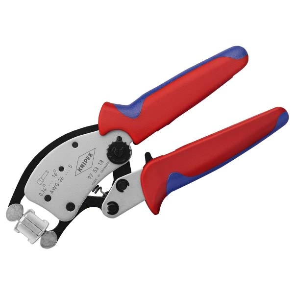 Пресс-клещи поворотные Knipex Twistor16 для опрессовки наконечников НШвИ 0,14 - 16,0mm квадрат