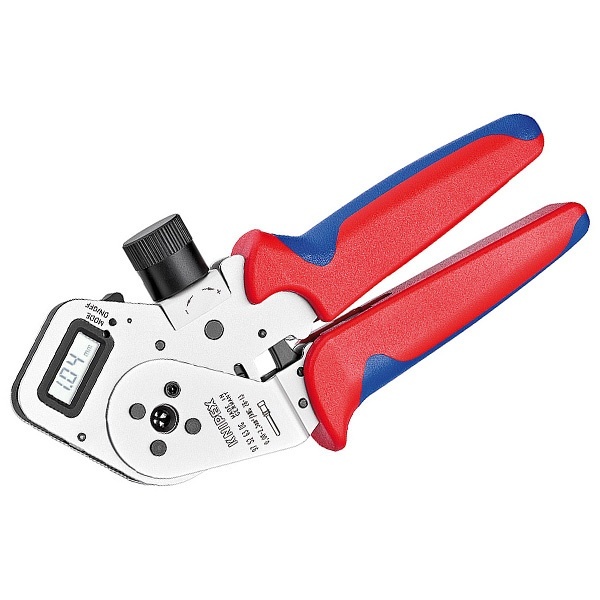 Инструмент Knipex для тетрагональной опрессовки точеных контактов хромированные 195 мм