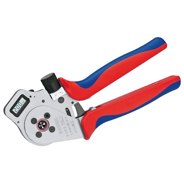 Инструмент Knipex для тетрагональной опрессовки точеных контактов хромированные 250 мм