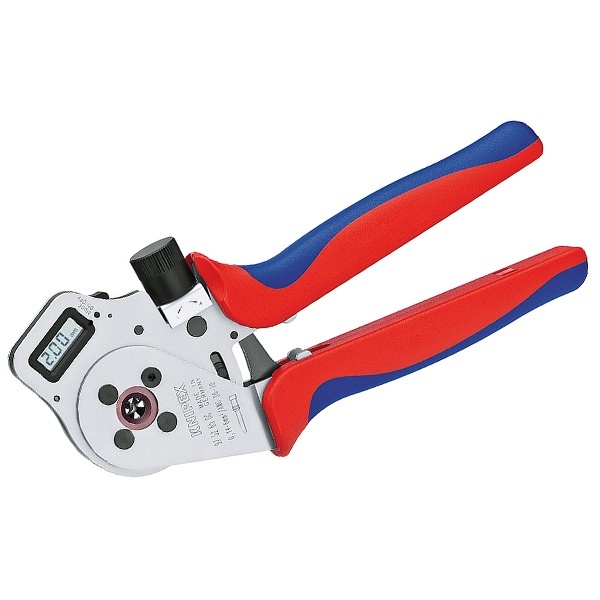 Инструмент Knipex для тетрагональной опрессовки точеных контактов хромированные 250 мм