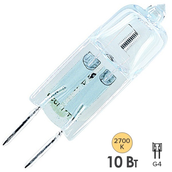Лампа галогенная капсульная Osram 64410 S AX HALOSTAR STARLITE 10W 6V G4 130lm 4000h
