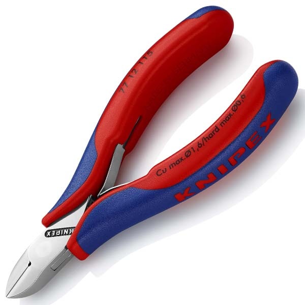Кусачки боковые Knipex 115мм для электроники с двухкомпонентными рукоятками