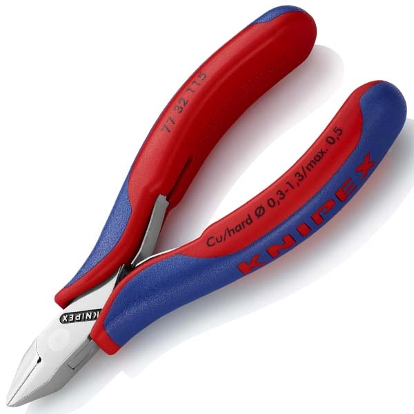 Кусачки боковые Knipex 115мм для электроники с двухкомпонентными рукоятками