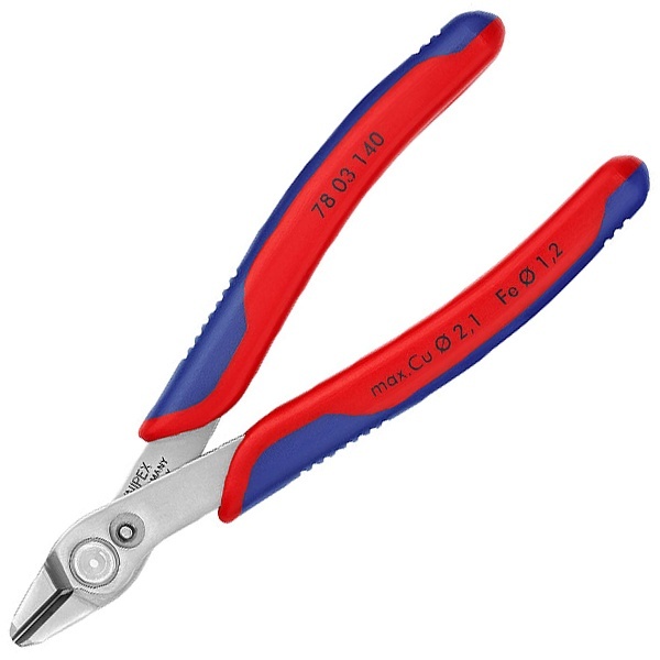 Прецизионные кусачки Knipex 140мм для электроники с двухкомпонентными рукоятками