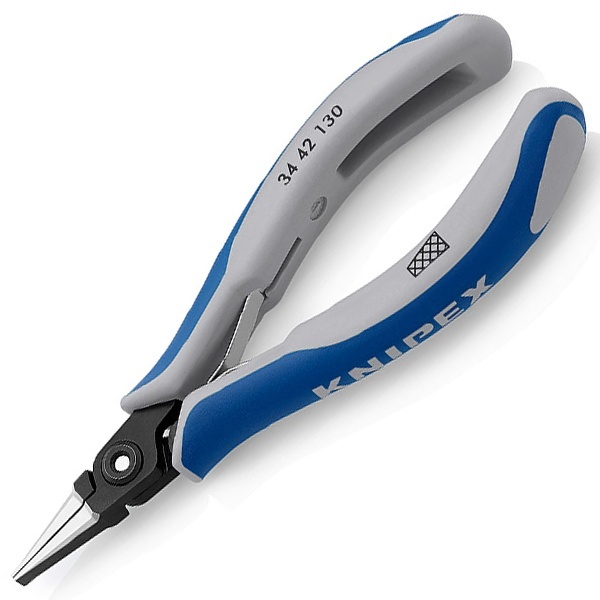 Прецизионные плоскогубцы захватные Knipex для электроники вороненые 130мм