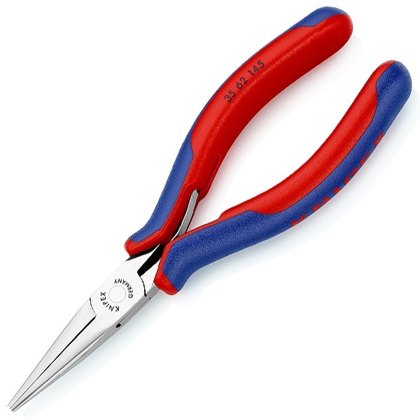 Длинногубцы захватные Knipex плоскокруглые губки для электроники 145мм