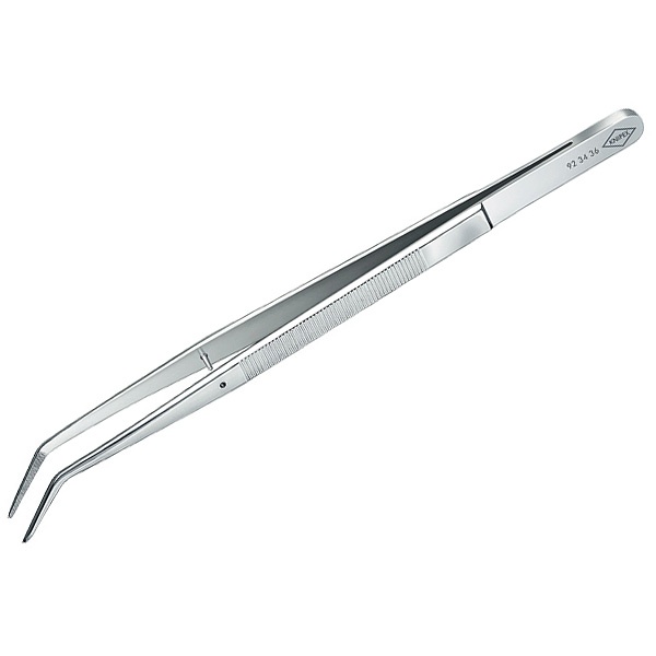 Пинцет Knipex захватный прецизионный пружинная сталь тонкие зазубренные губки под 45° хром 155мм