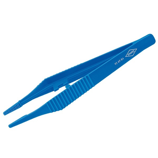 Пинцет Knipex пластмассовый термостойкий до 130°С рифленные зазубренные губки 3,5мм 130мм