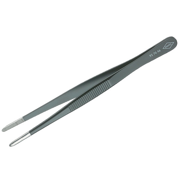 Пинцет Knipex захватный прецизионный пружинная сталь закругленные зазубренные губки 3,5мм 145мм