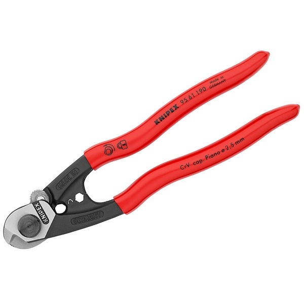 Ножницы Knipex для резки проволочных тросов 190 мм