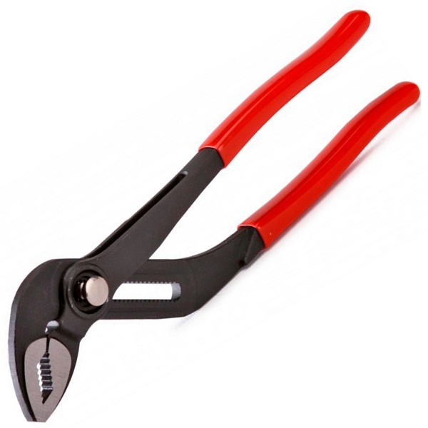 Клещи переставные КВТ 36мм с кнопочной самофиксацией 1-к ручки 180мм