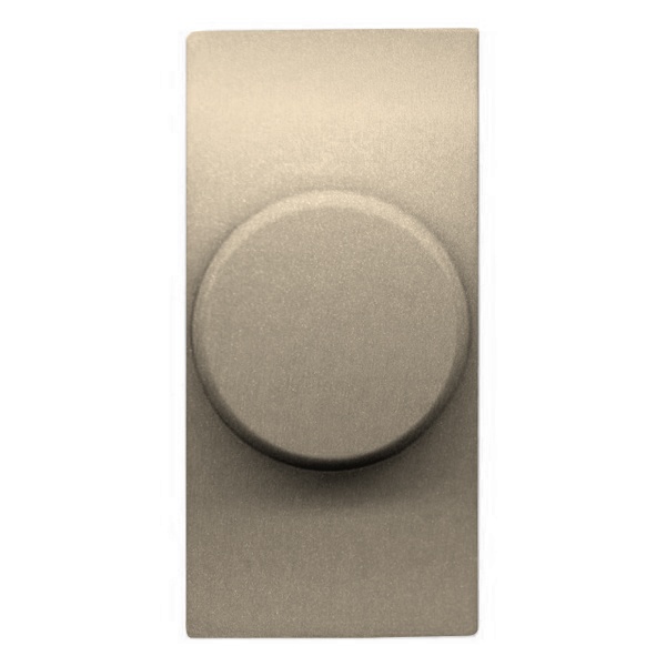 Светорегулятор электронный поворотный 500 Вт 1 модуль ABB Zenit, шампань (N2160.E CV)