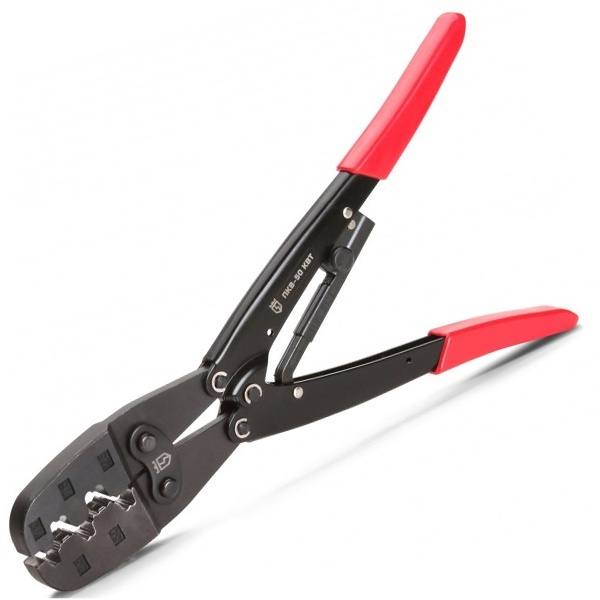 Пресс-клещи КВТ ПКВ-50 Профи (кримпер) для опрессовки втулочных наконечников 10-50 мм2