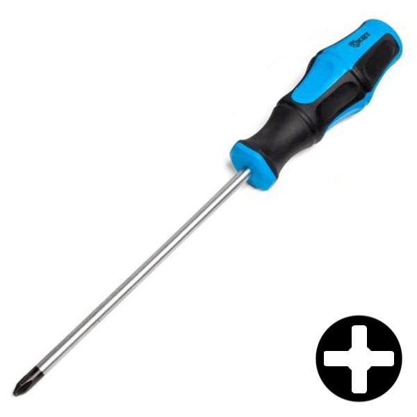 Отвертка КВТ крест-шлиц PlusMinus PH/FL 1х80мм Мастер
