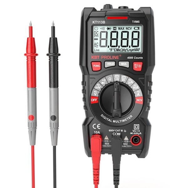 Мультиметр КВТ цифровой KT 113B Proline с True RMS и автоматическим выбором пределов измерений