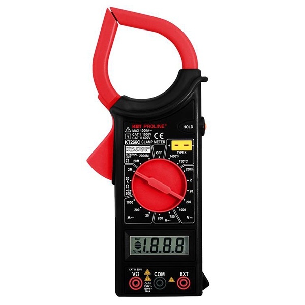 Токоизмерительные клещи КВТ цифровые KT 266C Proline c True RMS и основным набором функций