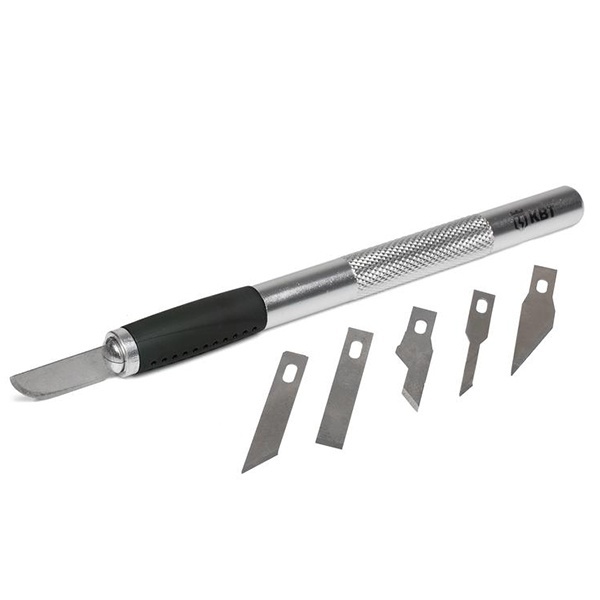 Нож моделиста КВТ с набором лезвий НСМ-21