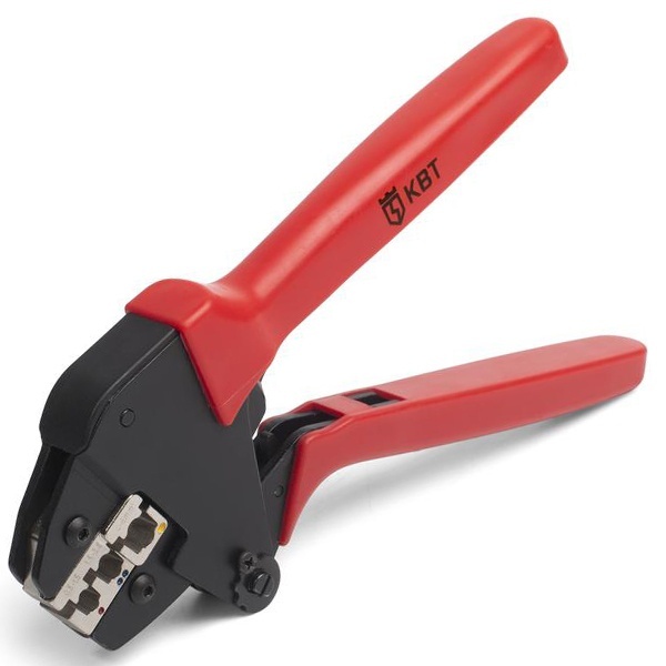 Пресс-клещи КВТ с набором матриц CTN Профи Кримпер для опрессовки наконечников 0,25-25 мм2