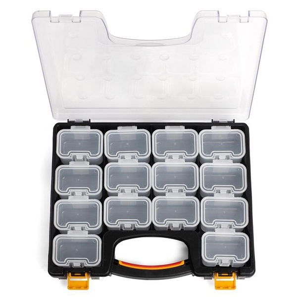 Кейс-органайзер КВТ с 14 сменными модулями, Профи К-02