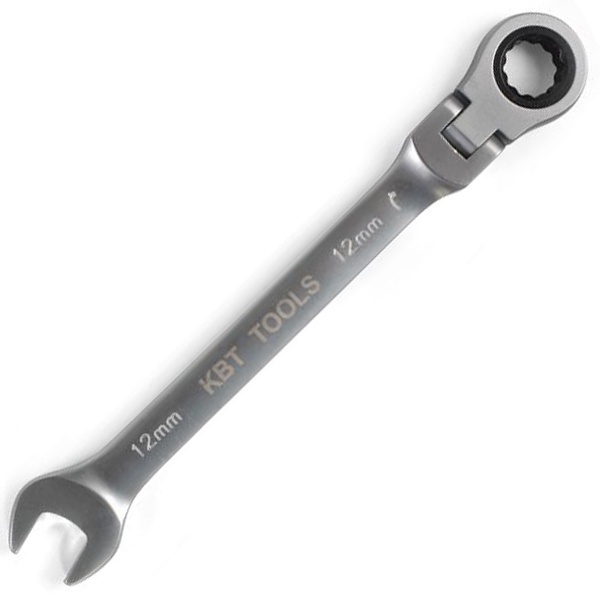 Ключ гаечный комбинированные трещоточный с шарниром серии KBT-PROFESSIONAL 12мм
