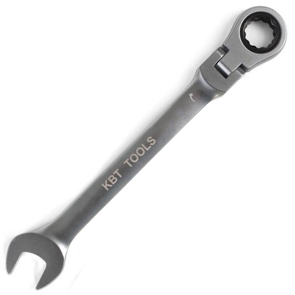 Ключ гаечный комбинированный трещоточный с шарниром серии KBT-PROFESSIONAL 19мм
