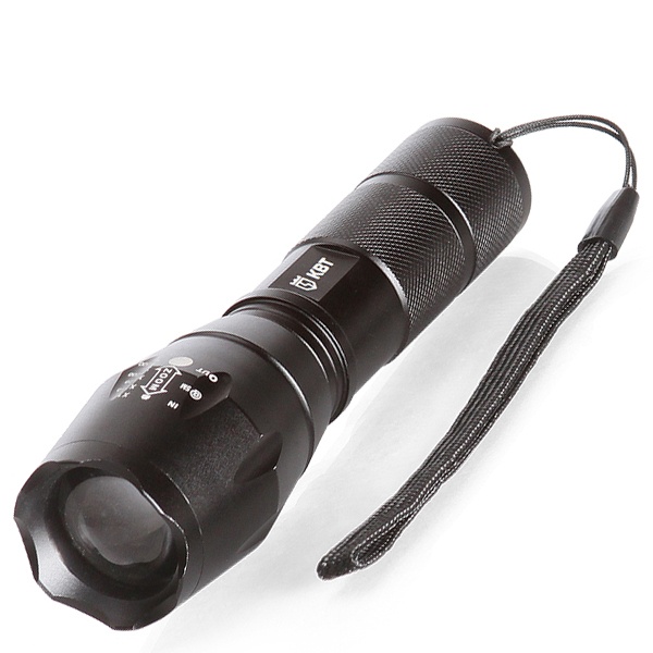 Фонарик ручной КВТ FL-8012 Профи светодиодный с регулируемым фокусом